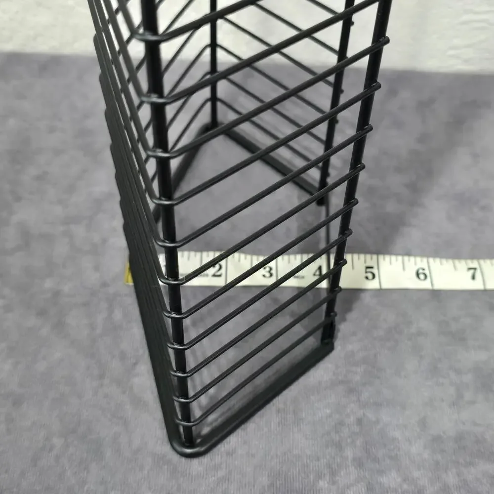 Black Metal DVD Blue Ray Holder Free Standing Rack Organizer Mountable Tower